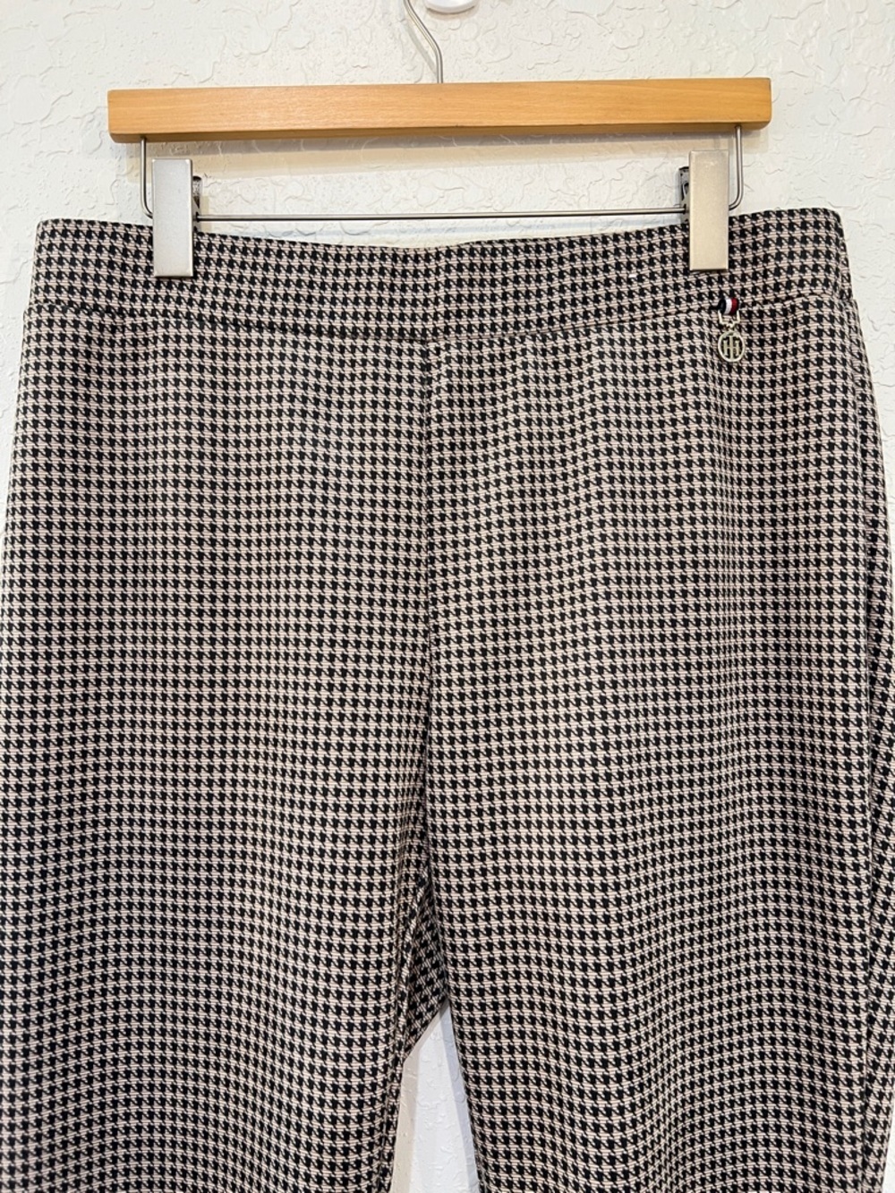 Tommy Hilfiger Houndstooth Straight Leg Ankle Pants 16 - Picture 3 of 10